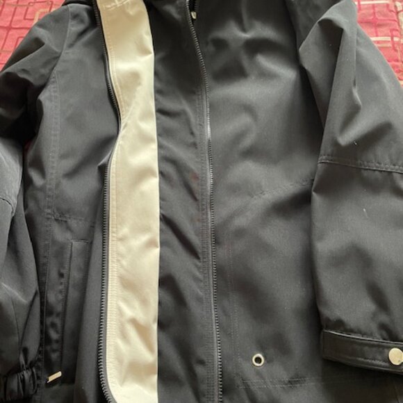 Liz Claiborne  Women’s Classic Hooded Outerwear Jacket  - Black/Tan  - Nw- Sze L - Picture 15 of 16